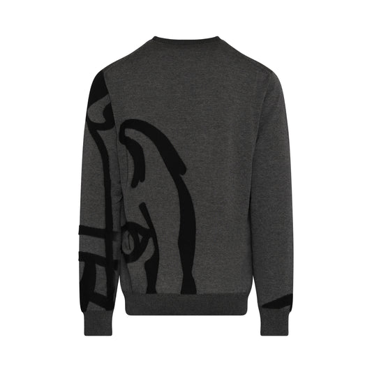 K-Tiger Abstract Knitwear in Anthracite