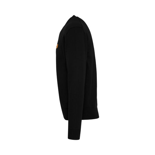 Tiger Crest Merino Wool Knitwear in Black