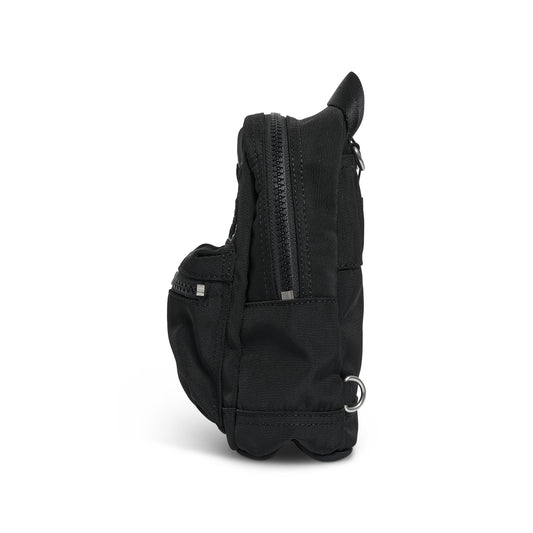 Tiger Canvas Mini Backpack In Black