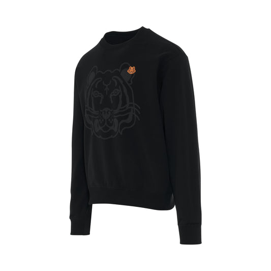 K-Tiger Abstract Sweatshirt in Black