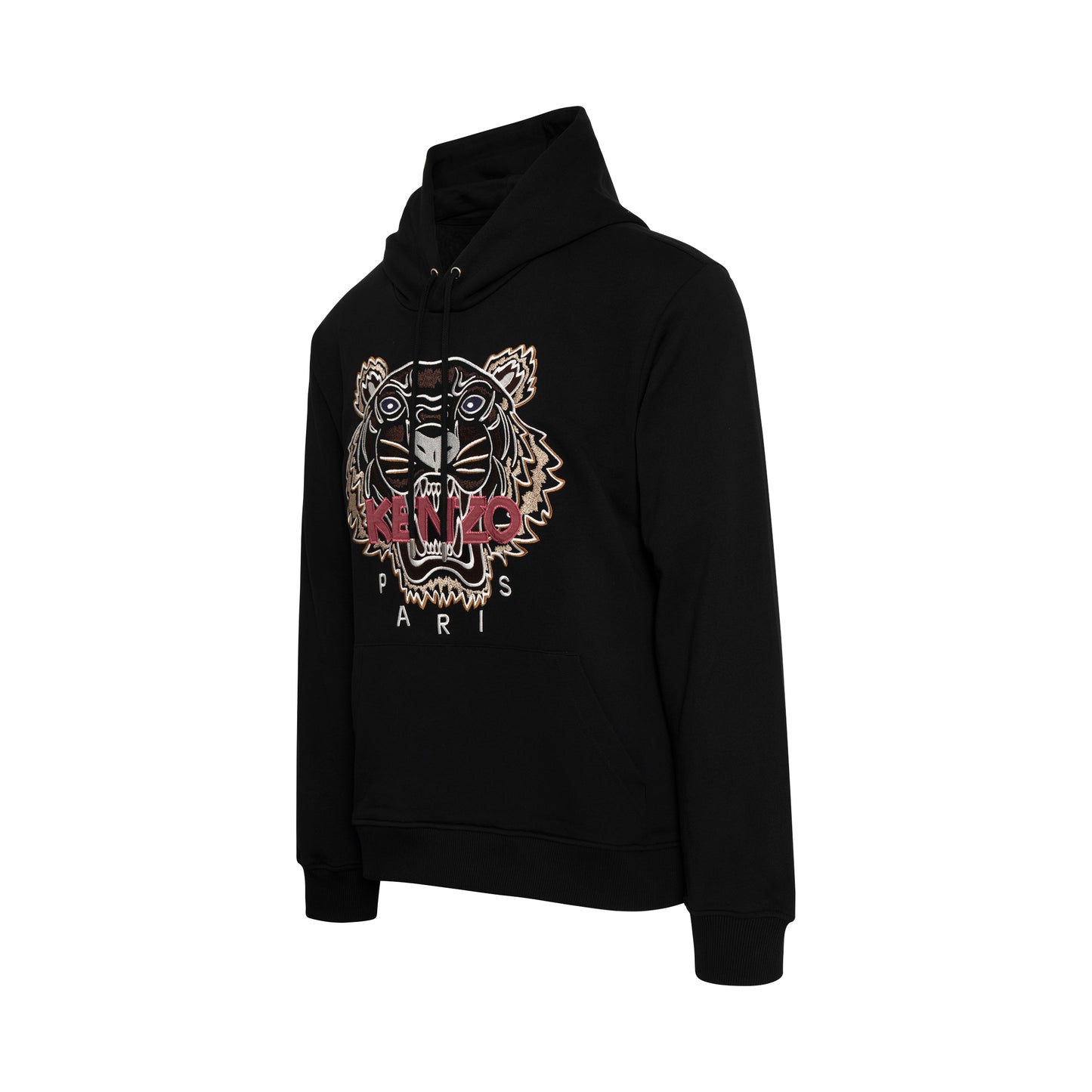 Kenzo Tiger Embroidered Hoodie in Black