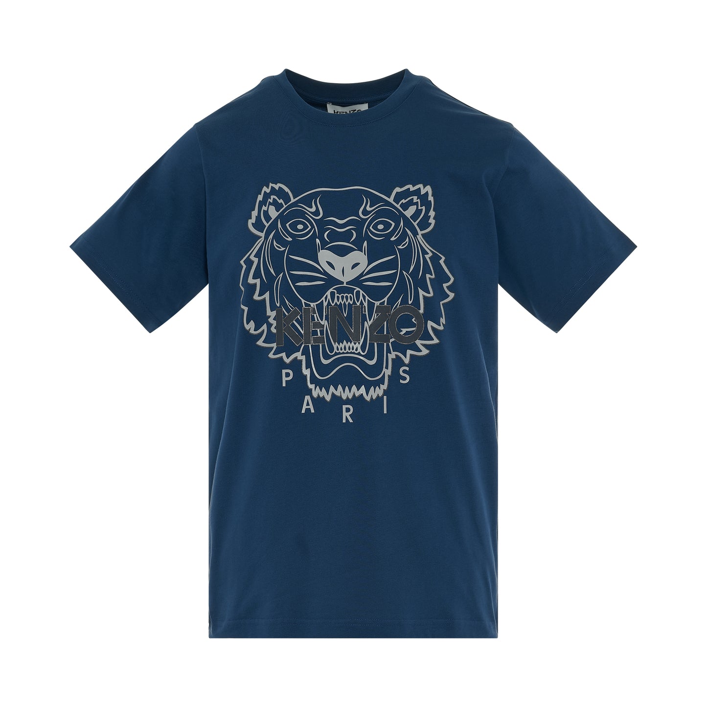 Iconic Tiger Printed T-Shirt In Midnight Blue