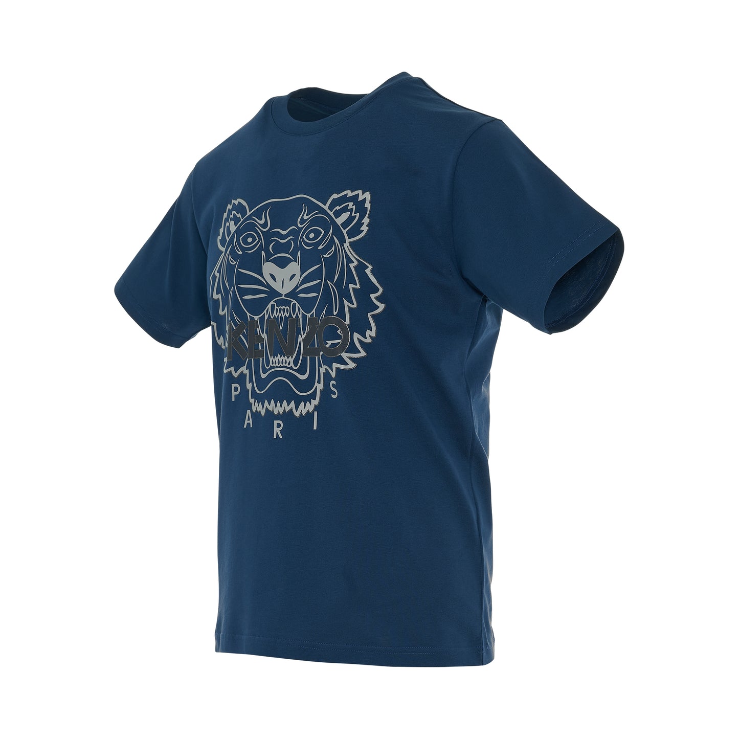 Iconic Tiger Printed T-Shirt In Midnight Blue