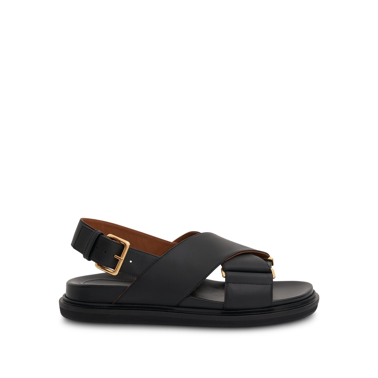 Fussbett Crisscross Sandal in Black