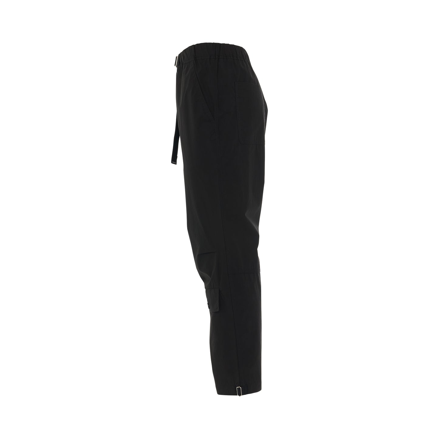 Elasticated Belt Pant in Black
