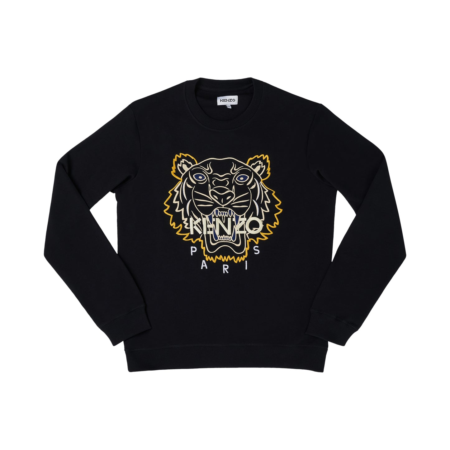 Iconic Tiger Embroidered Sweatshirt in Black