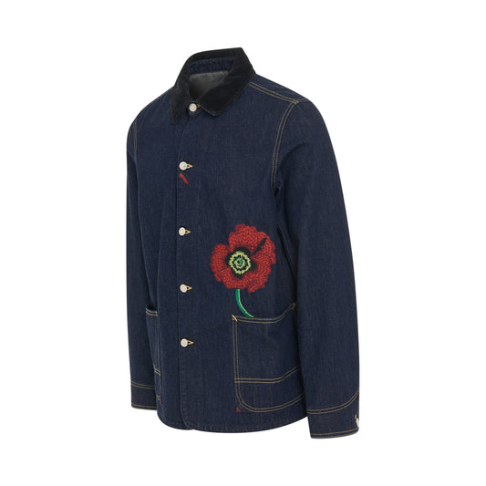 Poppy Workwear Denim Jacket in Ink