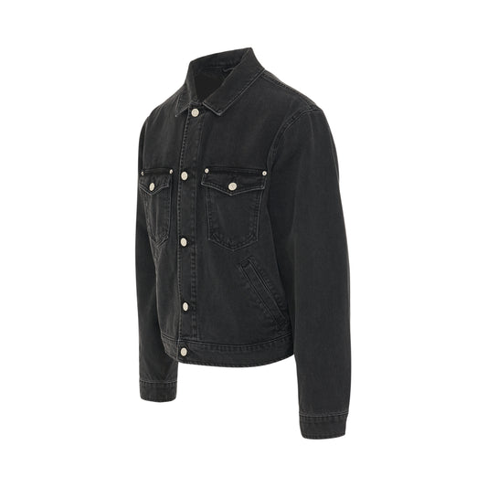 Trucker Denim Jacket in Black