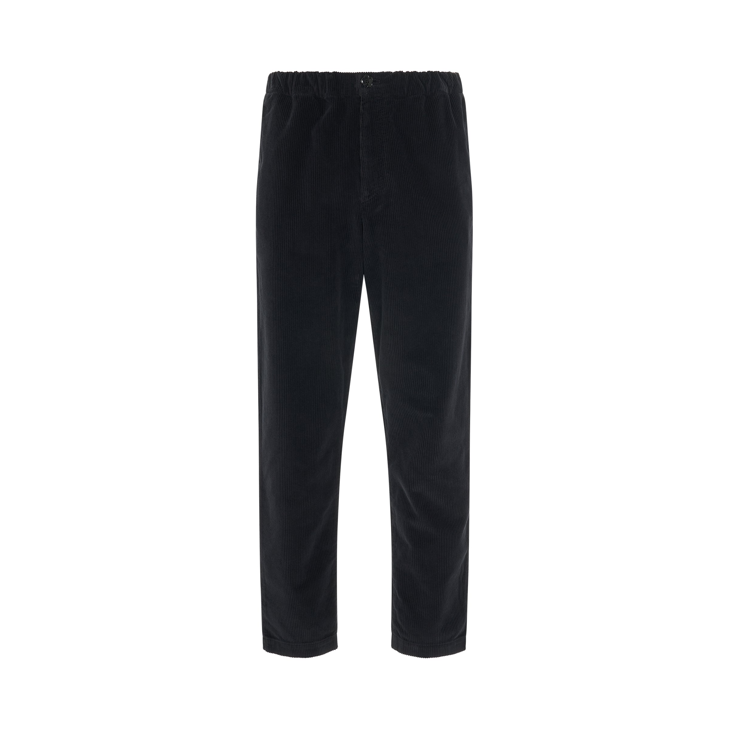 Classic Corduroy Jog Pant in Black