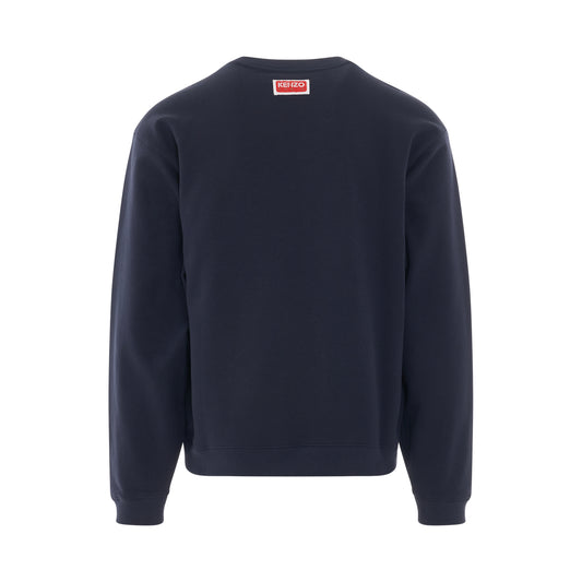 Boke Flower Classic Sweatshirt in Midnight Blue