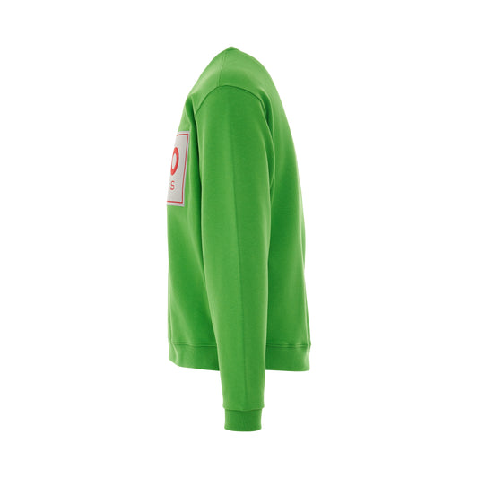 Classic Paris Logo Sweatshirt in Grass Green