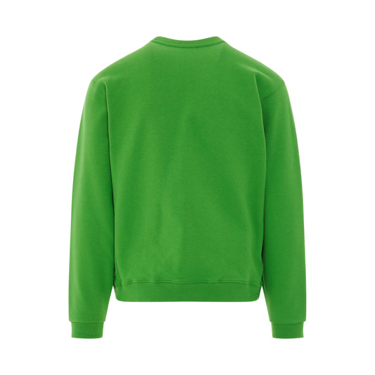 Classic Paris Logo Sweatshirt in Grass Green