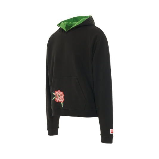 Boke Flower Crest Hoodie in Black