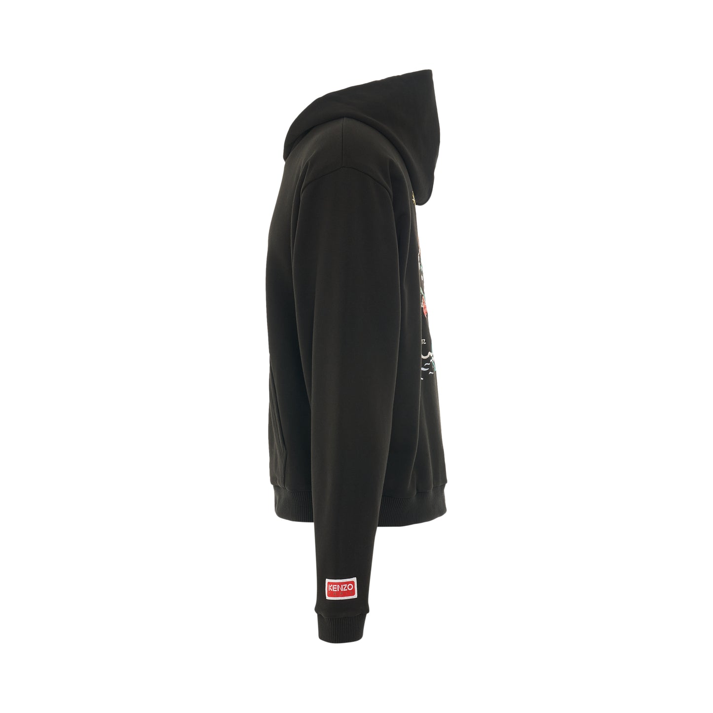 Boke Flower Crest Hoodie in Black