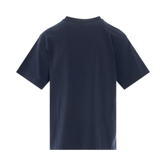 Crest Logo Oversize T-Shirt in Midnight Blue