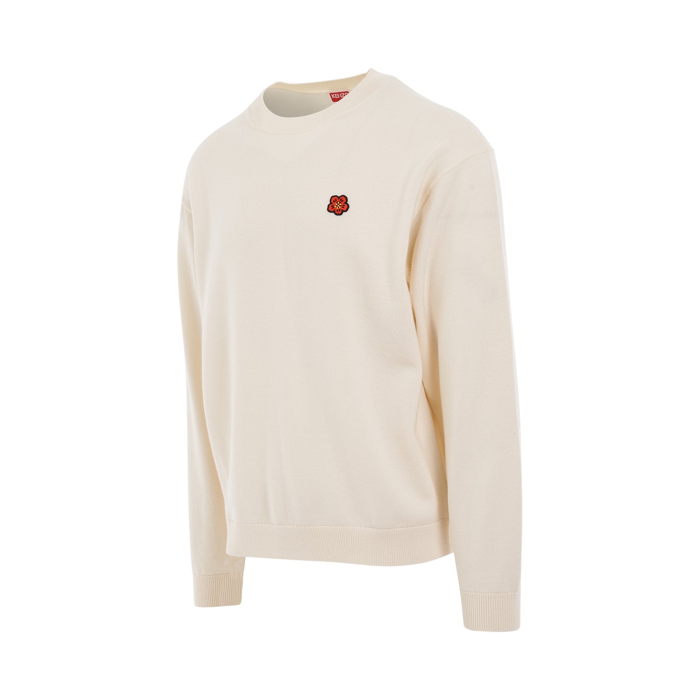 Boke Flower Crest Jumper in Off White