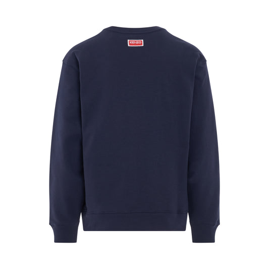 Boke Flower Sweatshirt in Midnight Blue