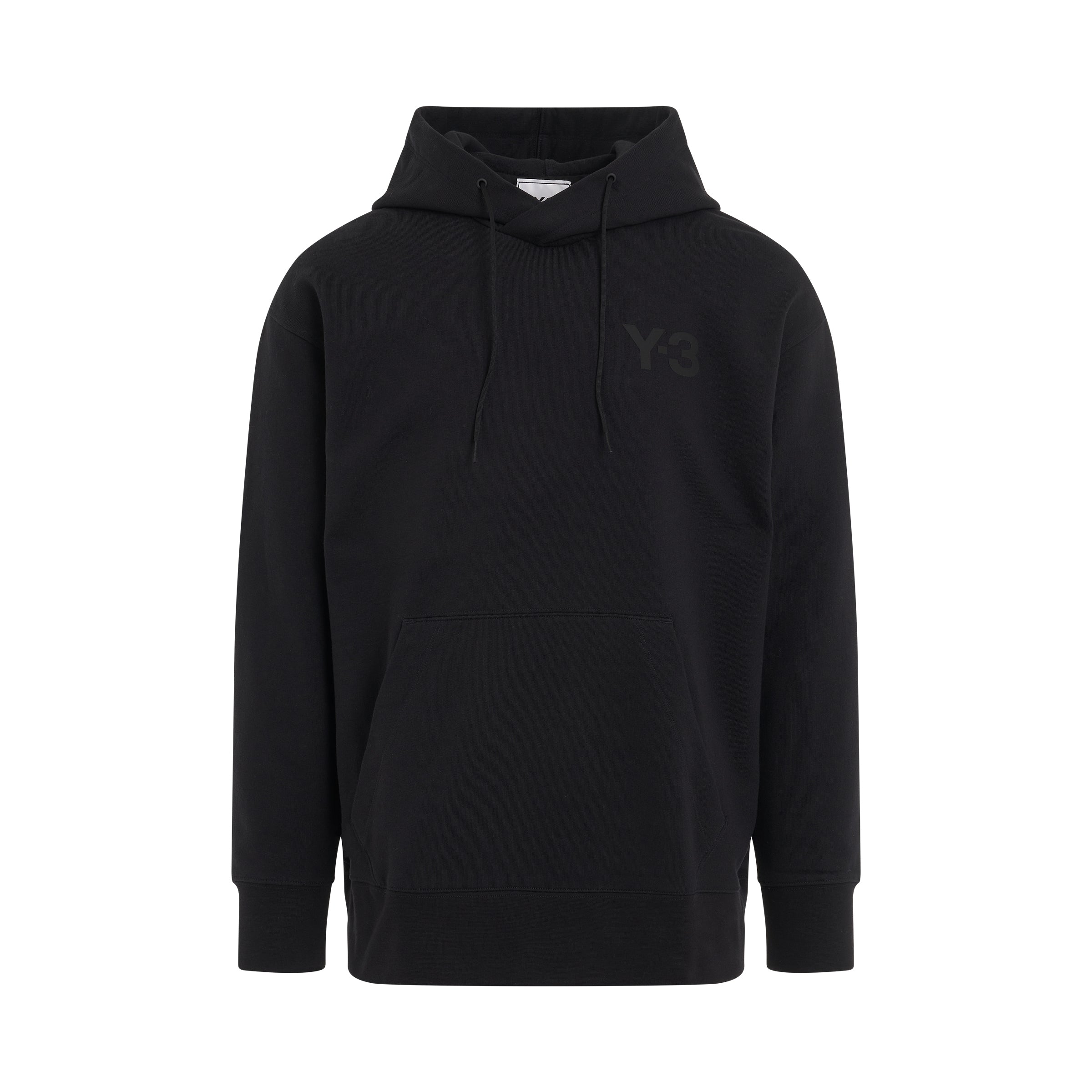 Classic Chest Logo Hoodie in Black