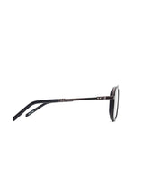 Black Matte Squared Sunglasses with Gradient Smoke Black Lens