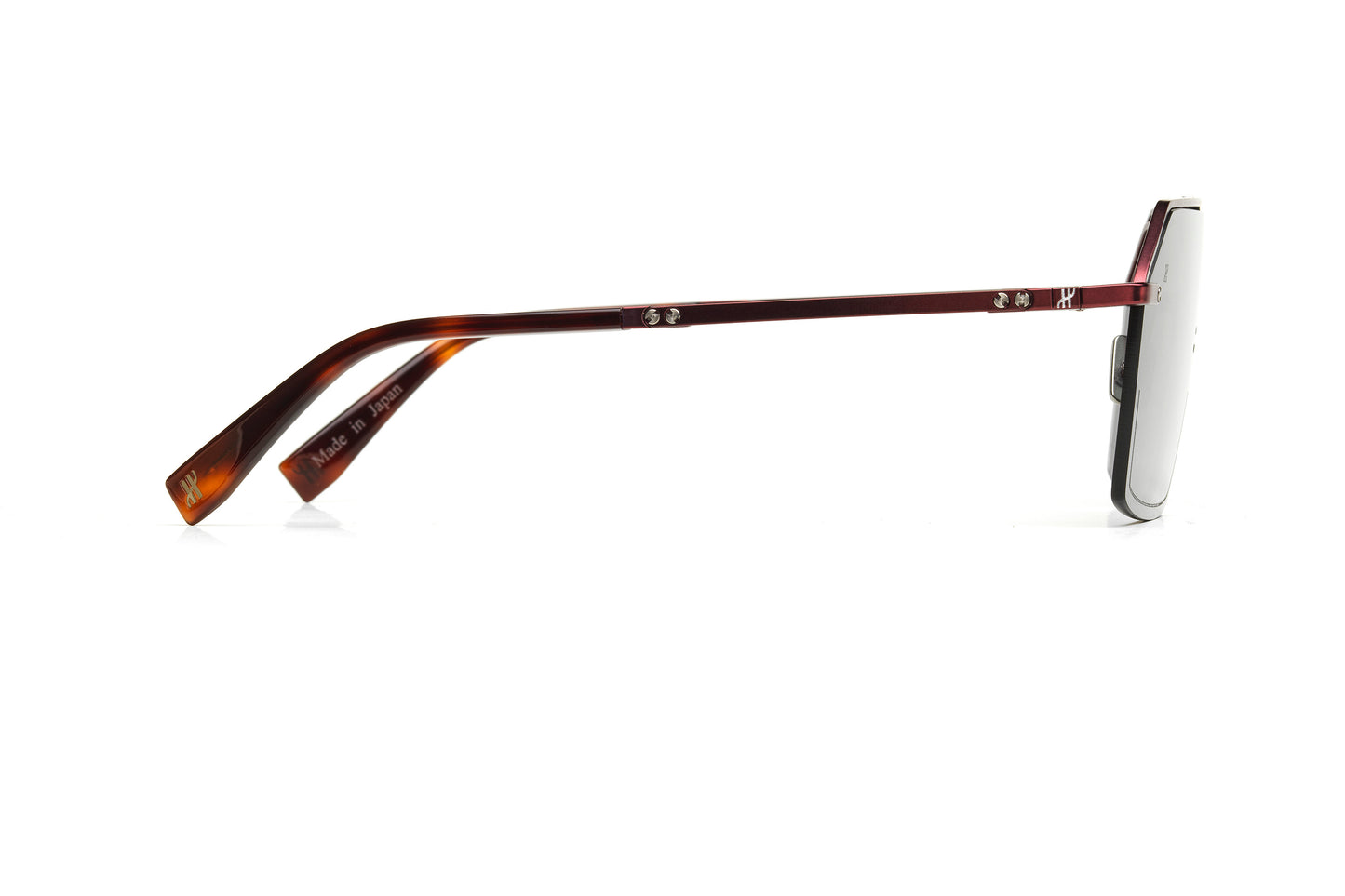Burgundy Matte Mask Sunglasses with Solid Polar Smoke Lens