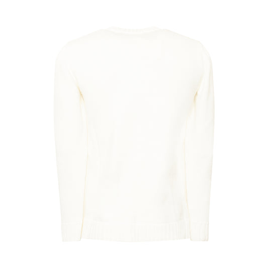 Loewe Stitch Sweater in White