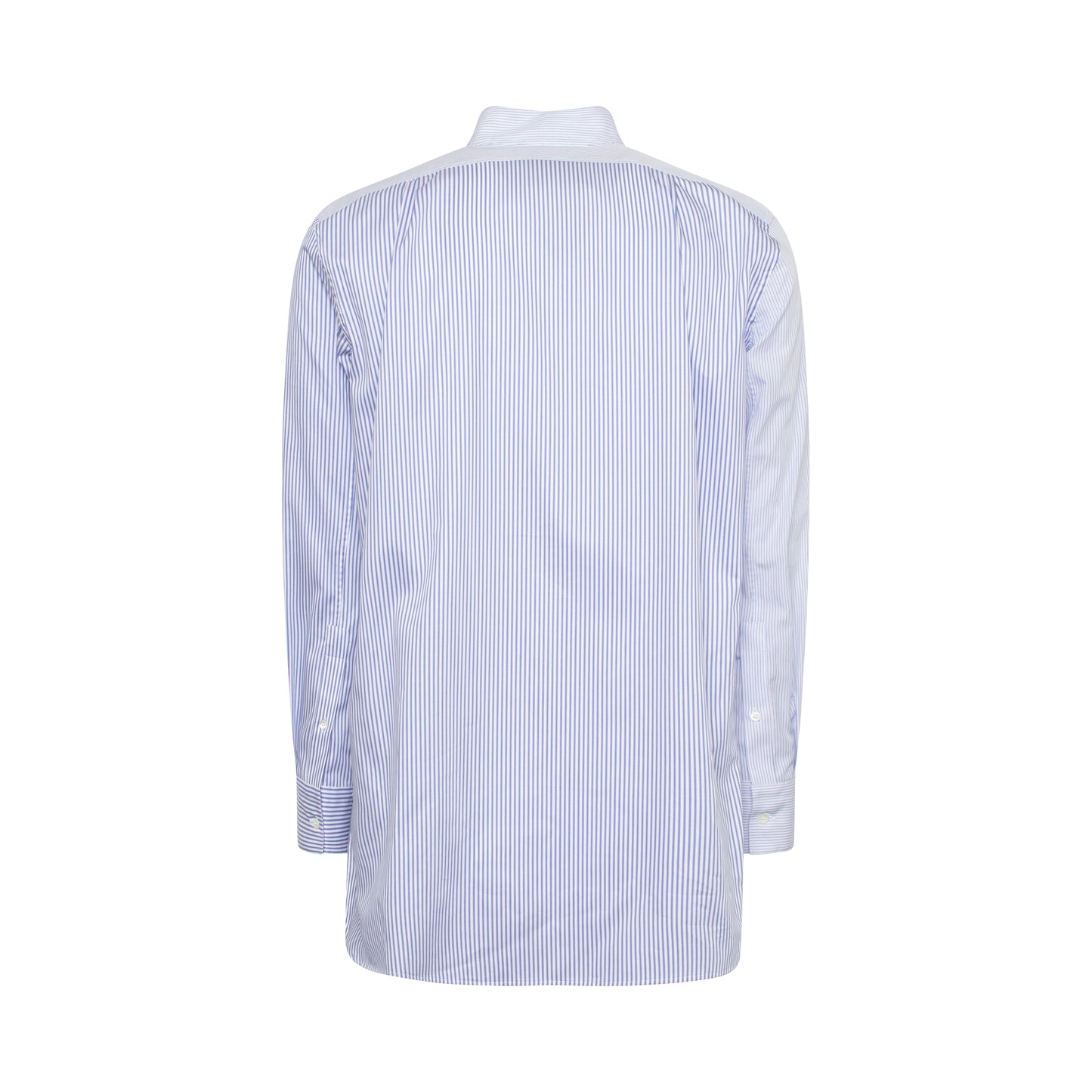 Patchwork Asymmetric Shirt in White