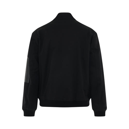 Cotton Bomber Jacket in Black