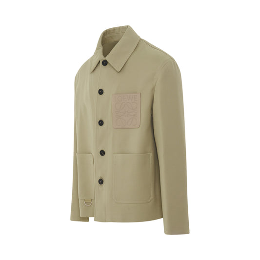 Colombo Workwear Wool Jacket in Stone Grey