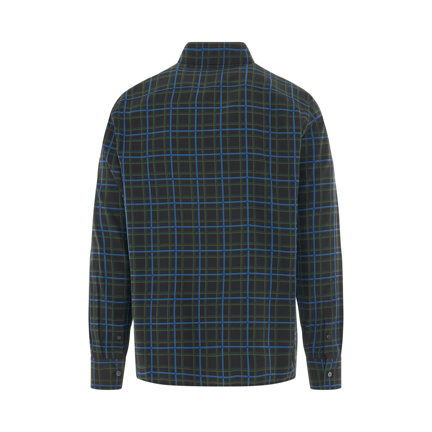 Anagram Stamp Check Shirt in Dark Grey