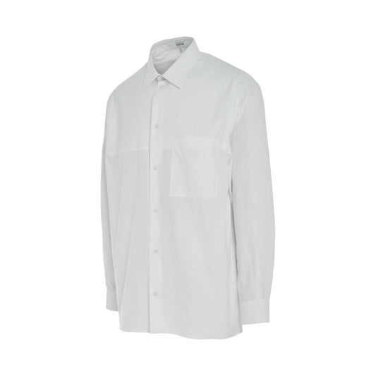 Anagram Jacquard Shirt in White