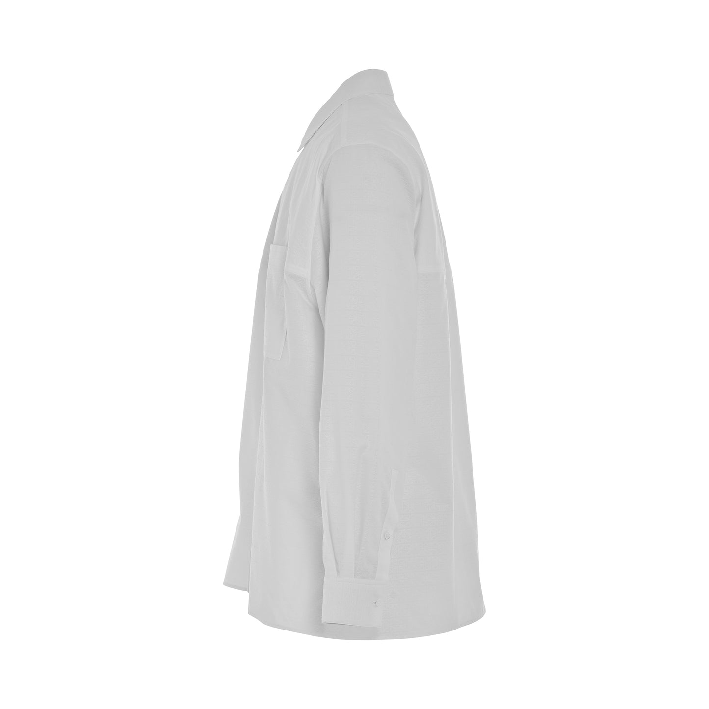 Anagram Jacquard Shirt in White