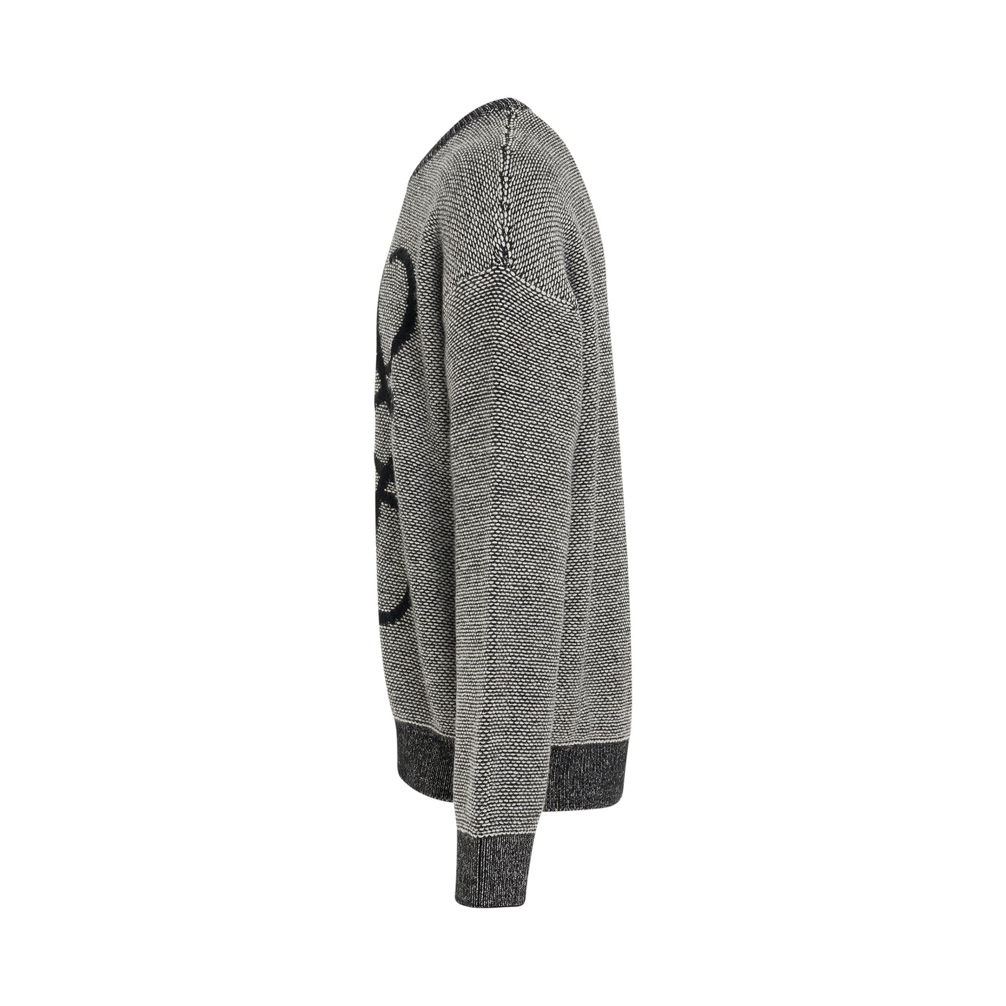 Anagram Wool Sweater in Black/White