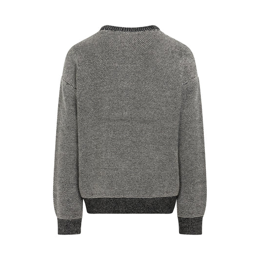 Anagram Wool Sweater in Black/White