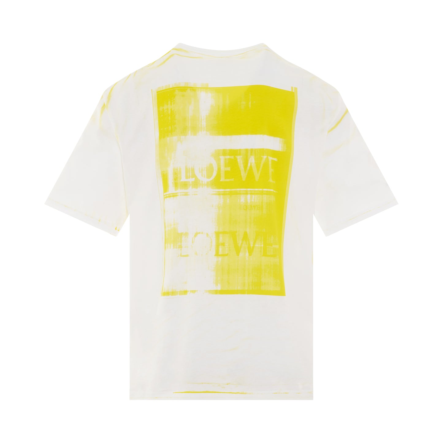 Photocopy Anagram T-Shirt in White/Yellow