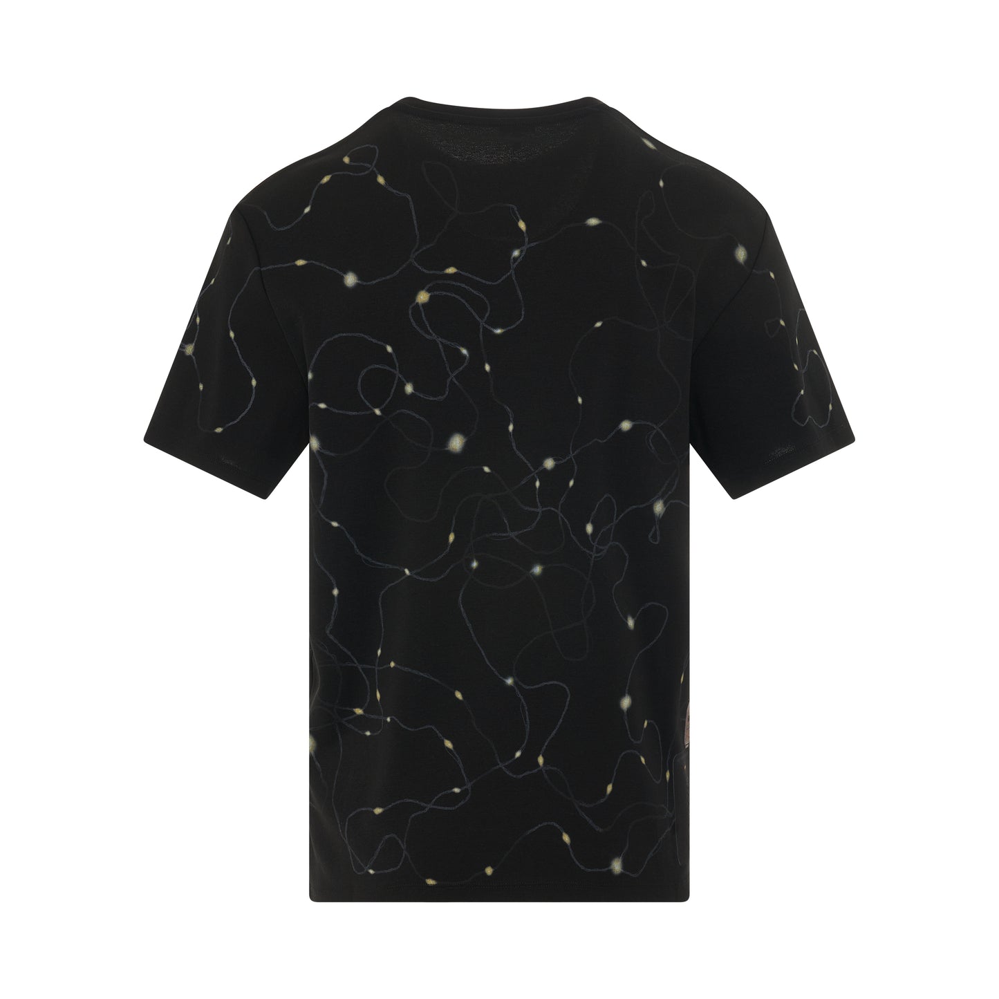 Lights Print T-Shirt in Black