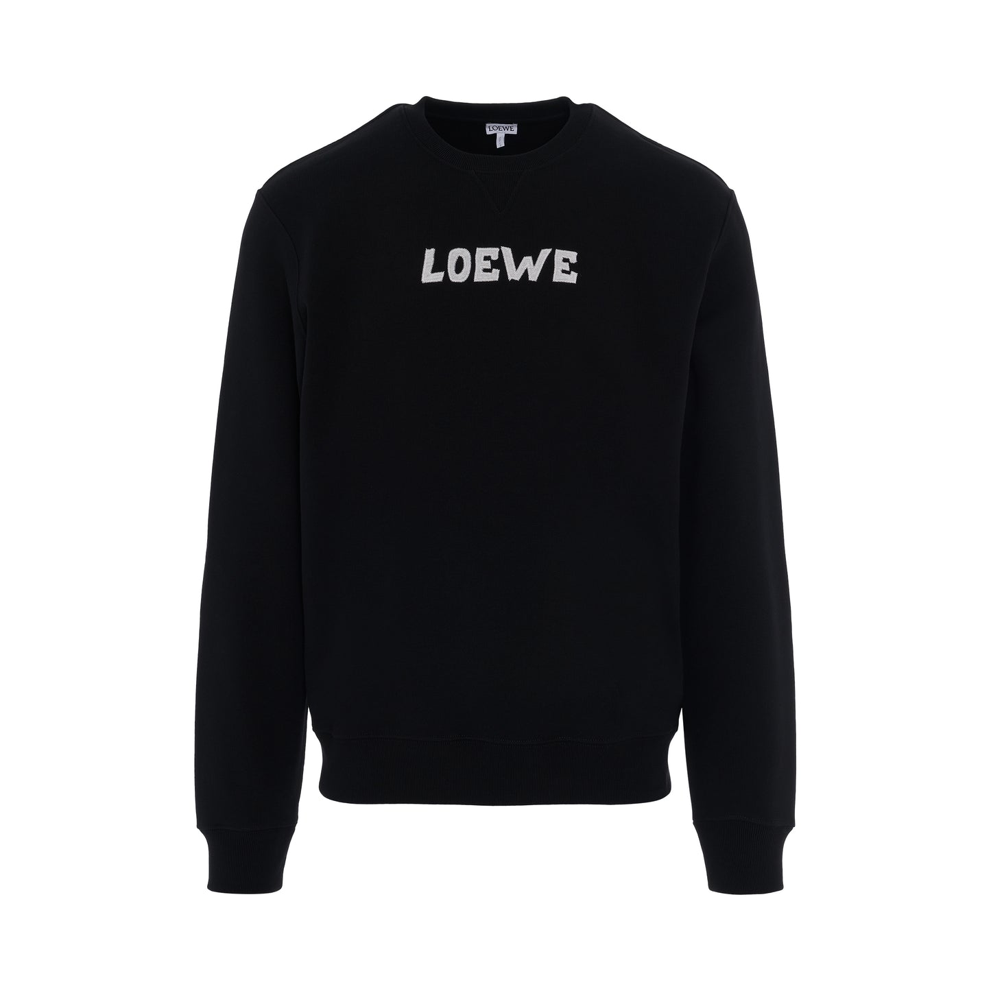 Loewe Embroidered Sweatshirt in Black