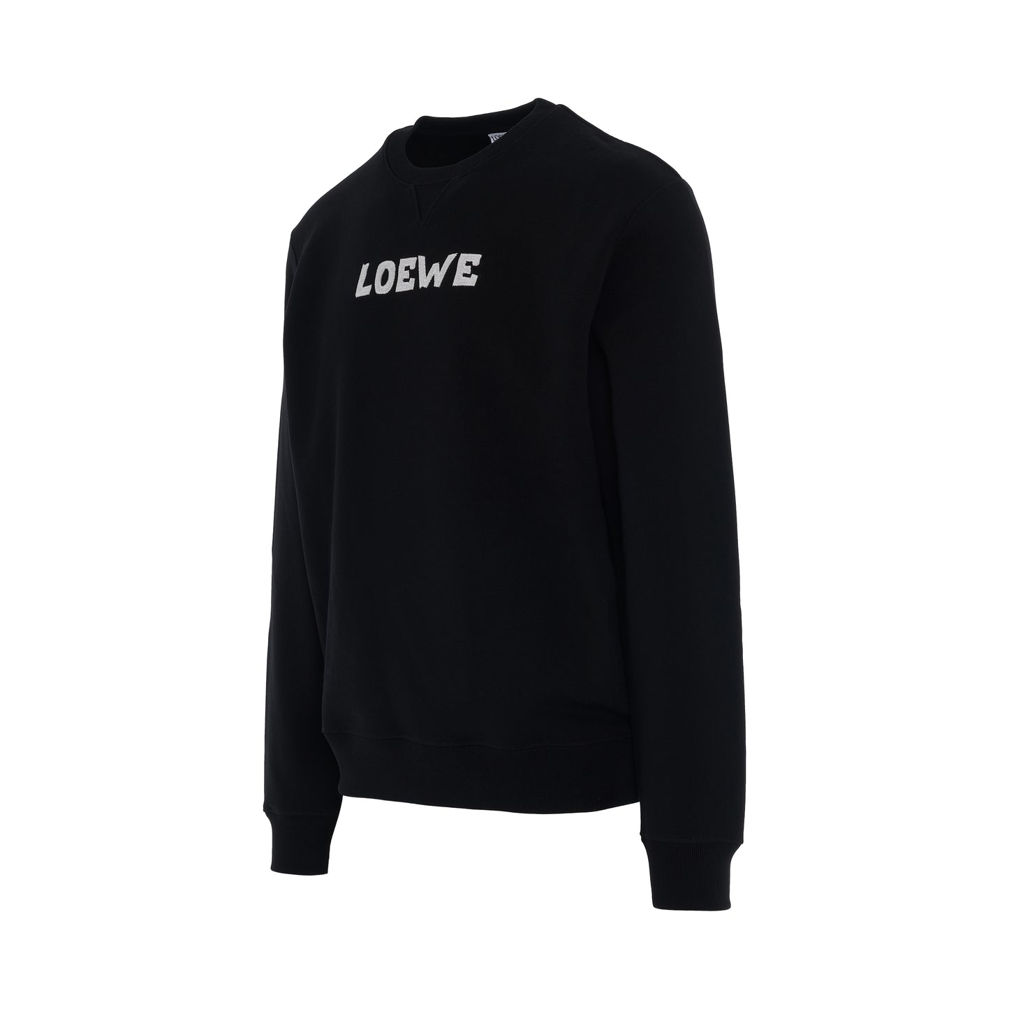 Loewe Embroidered Sweatshirt in Black