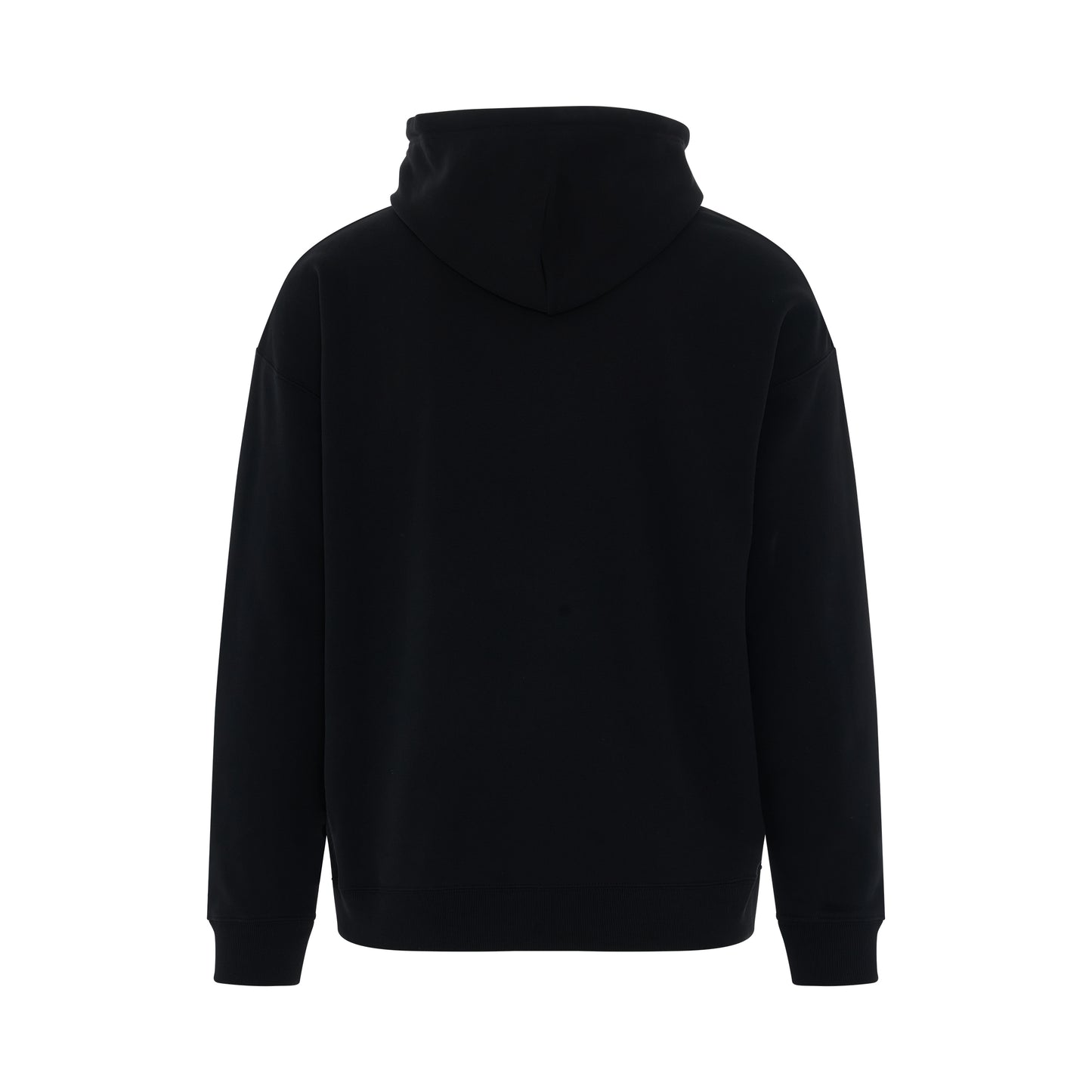 Logo Anagram Leather Patch Hoodie in Black