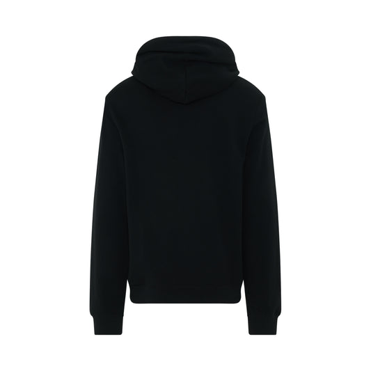 Anagram Tonal Hoodie in Black