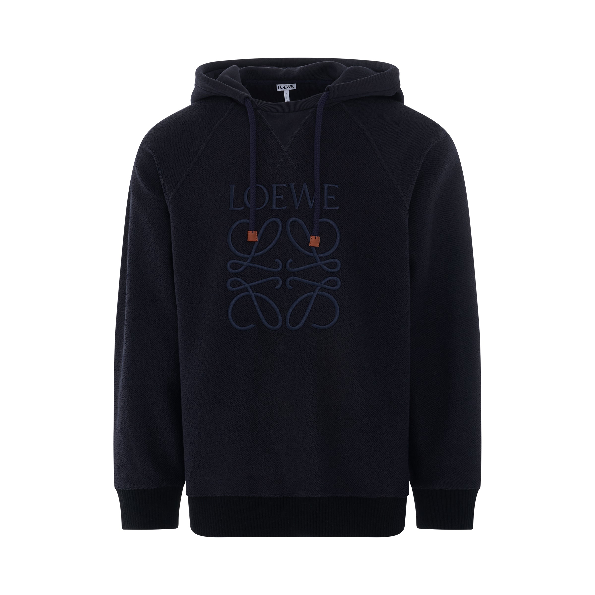 Logo Reverse Anagram Hoodie in Dark Navy