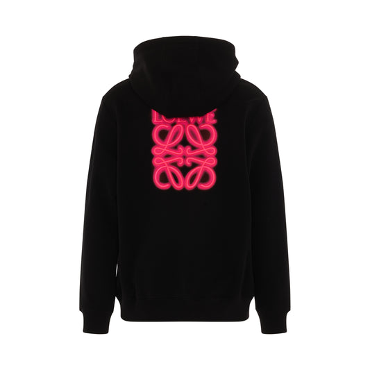 Logo Neon Hoodie in Black