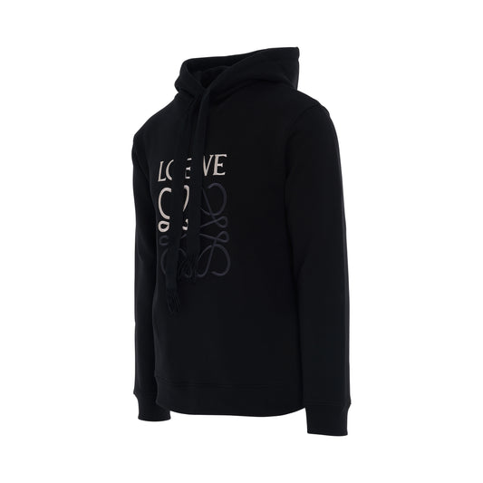 Logo Anagram Hoodie in Black