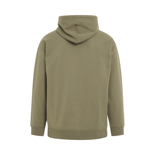 Anagram Patch Pocket Hoodie in Military Green