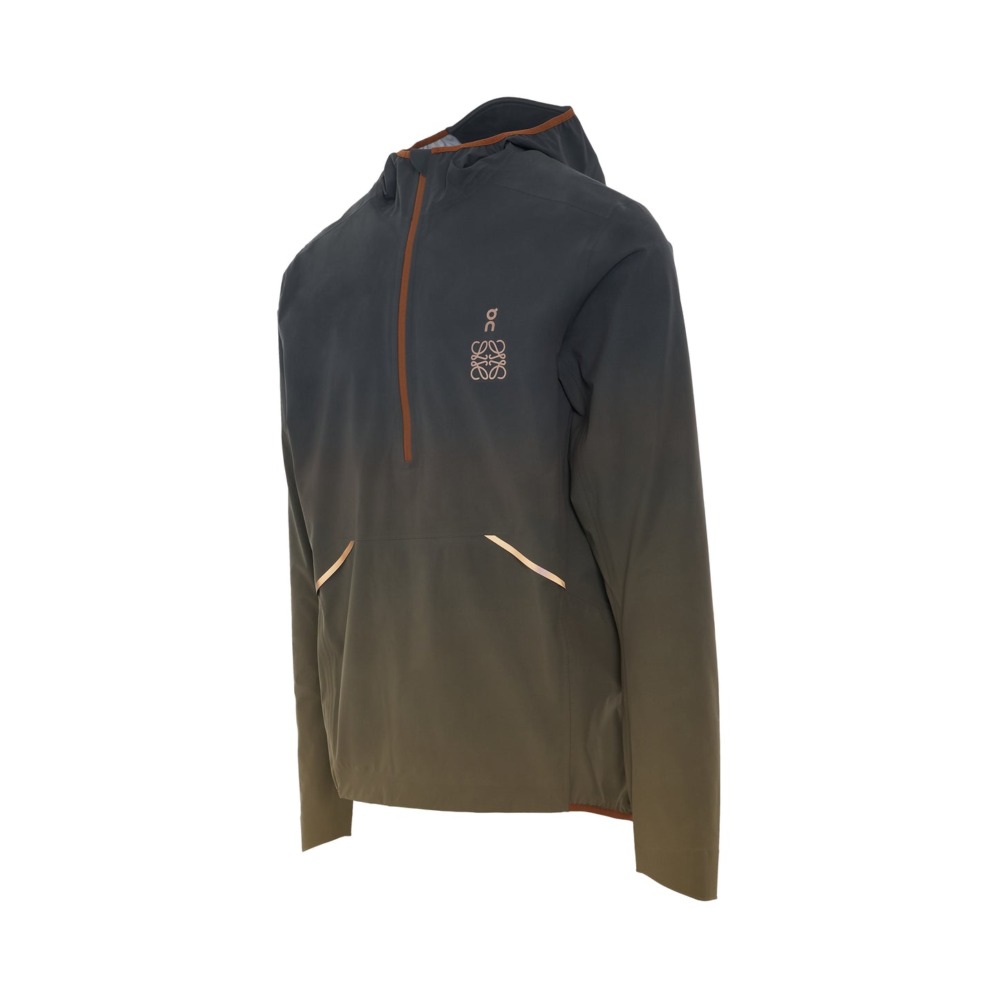 Loewe x ON Waterproof Anorak Jacket in Gradient Khaki