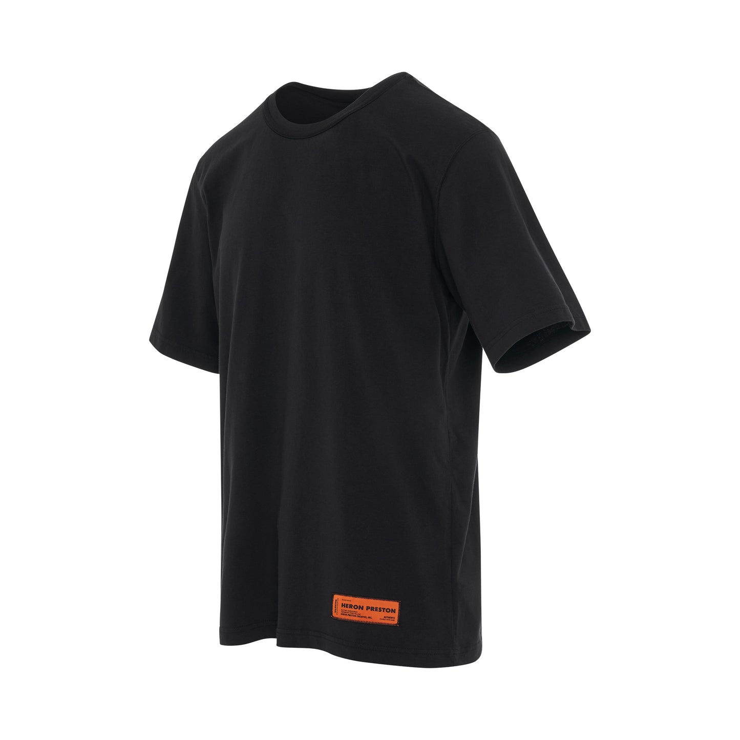 Recycled Cotton Logo T-Shirt in Black