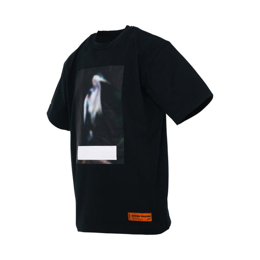 Censored Heron Oversize T-Shirt in Black