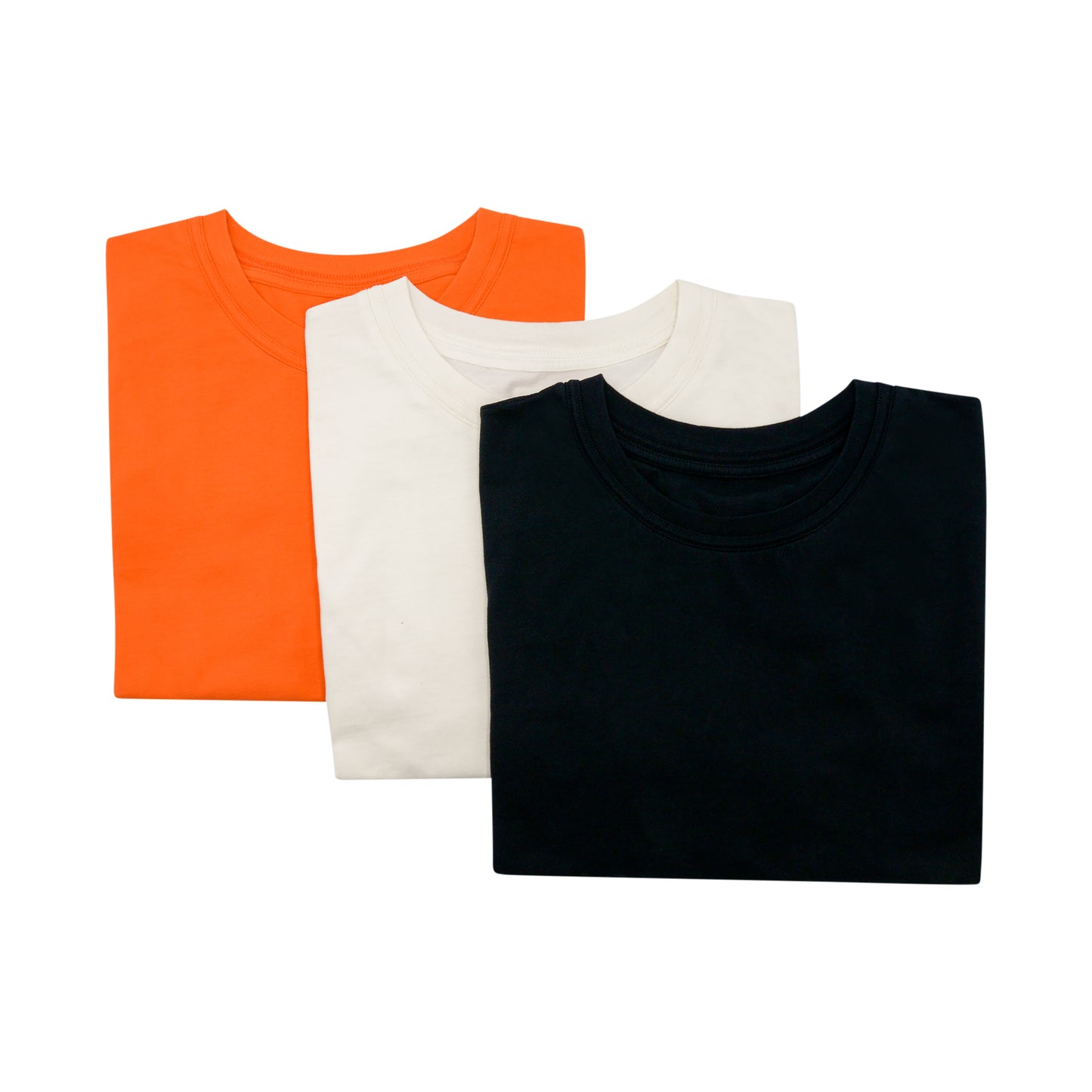 Recycled Cotton Tripack T-Shirt in Multicolour