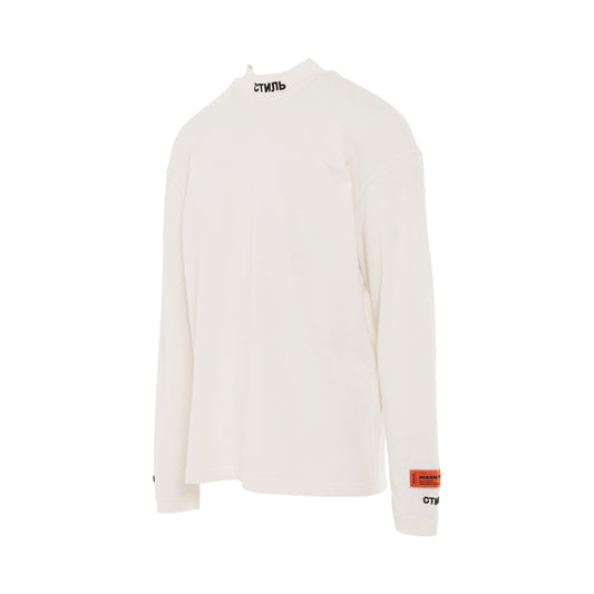 CTNMB Long Sleeve Turtleneck in White