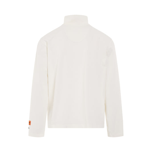 CTNMB Long Sleeve Rollneck in White/Black