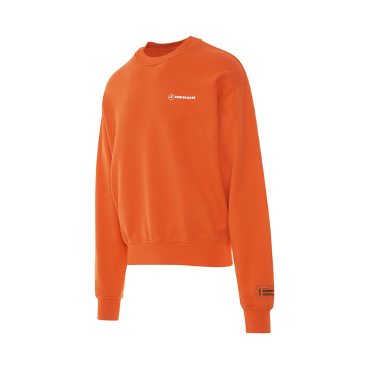 Heron Tape Oversized Crewneck in Orange